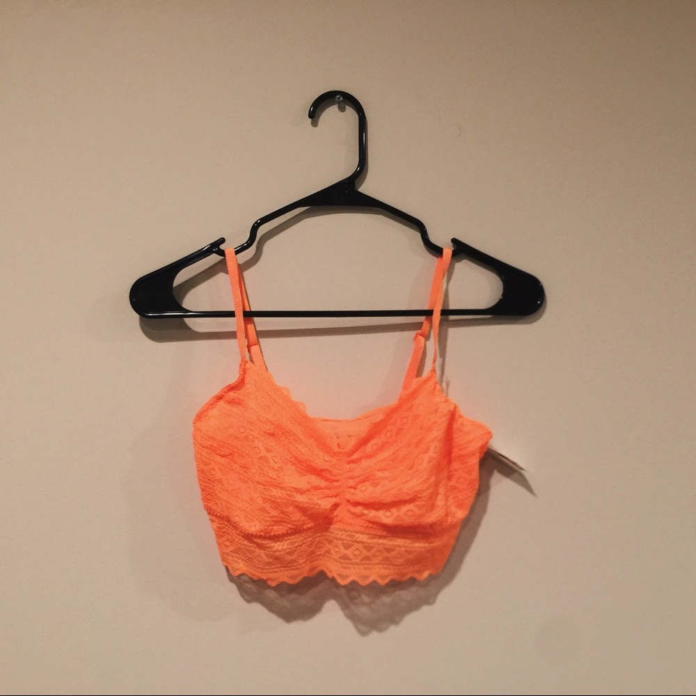 VS PINK Neon Orange Bralette